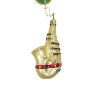 Inge Glas Saxaphone Christmas Tree Ornament Germany Glass Inges Music Jazz Band